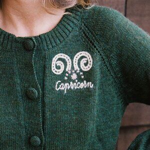 NWT Christy Dawn The Astral Cardigan Capricorn Small